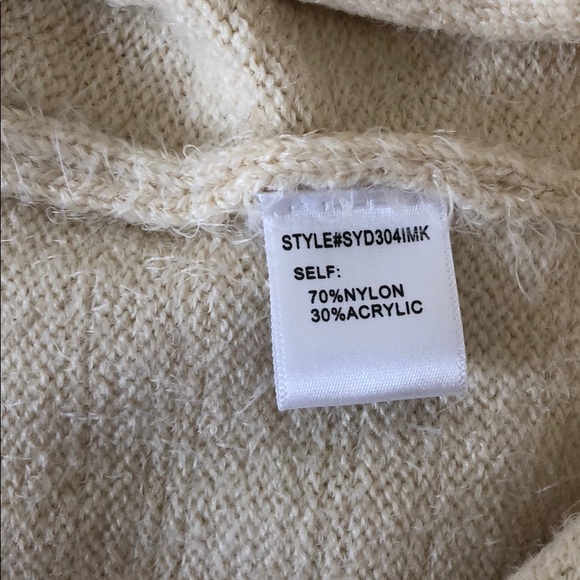 Super soft cream long sleeve sweater tunic. NWT - Picture 6 of 6